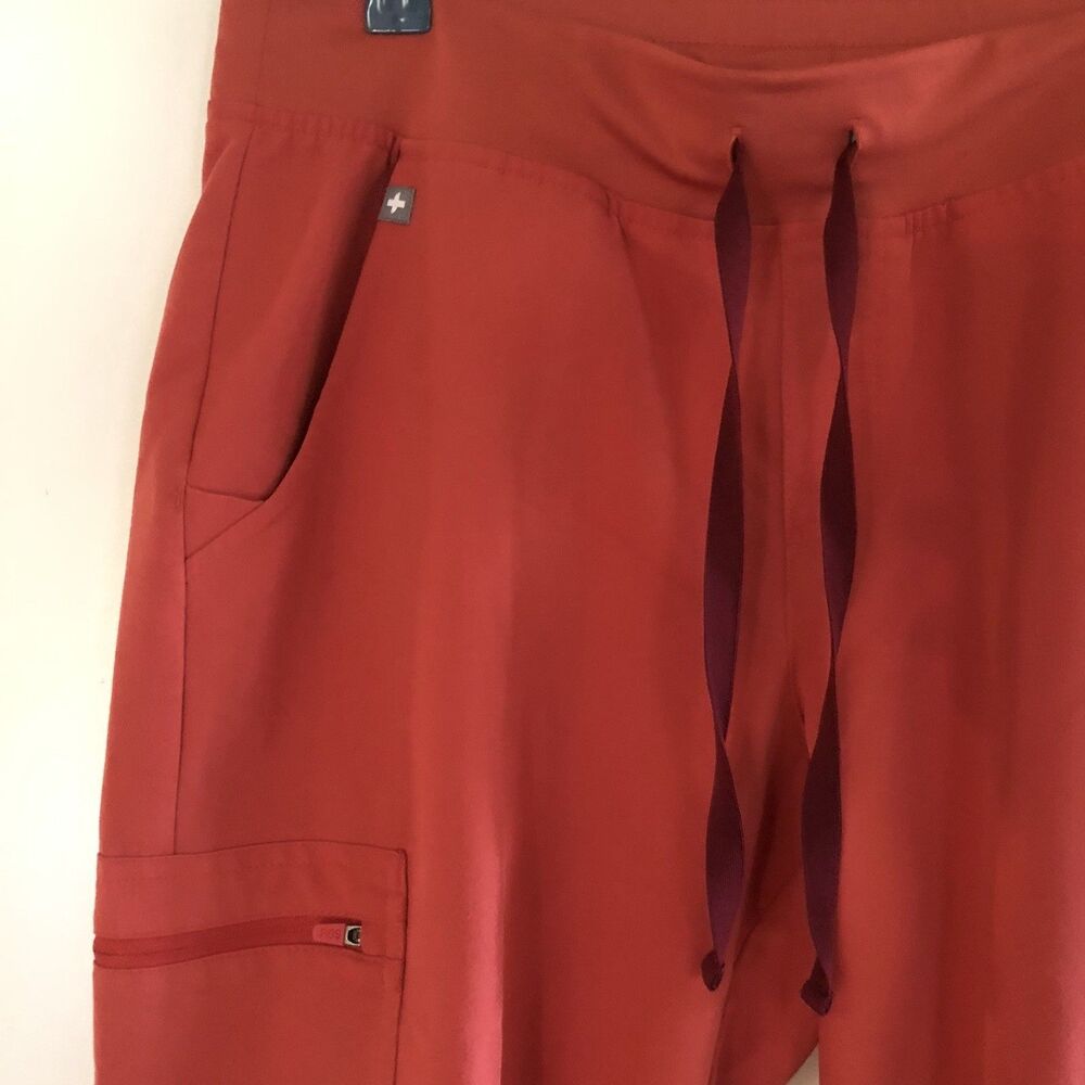 FIGS Scrub Zamora Jogger Pant Womens Medium Clay Orange - Picture 3 of 7